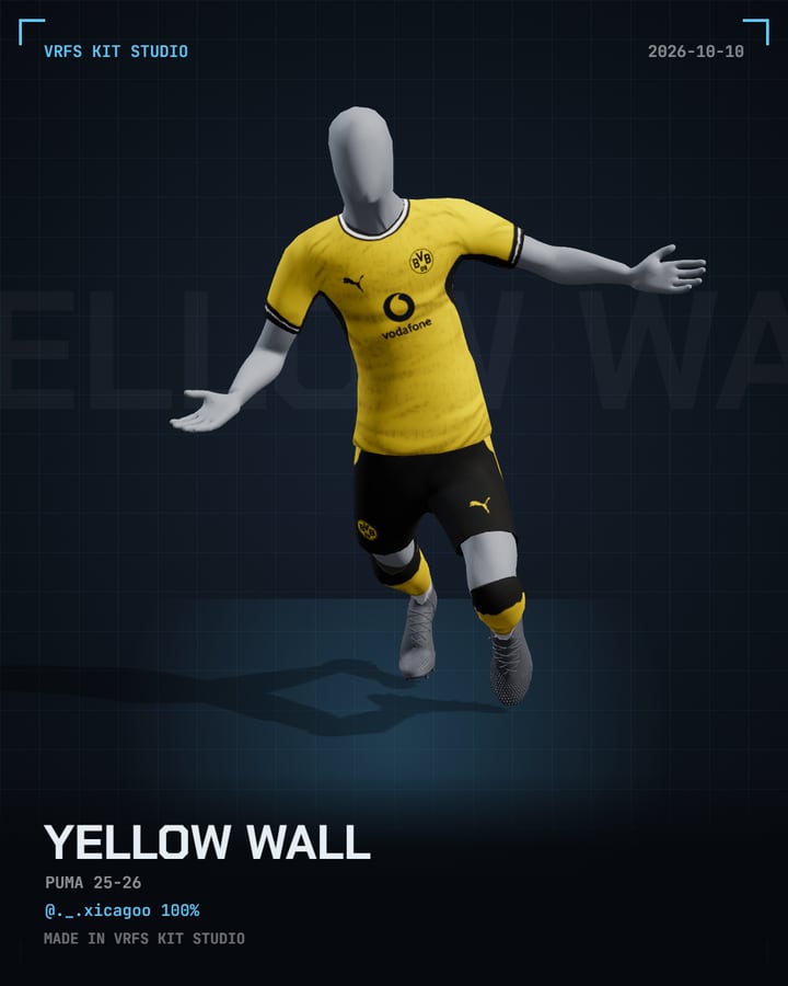 Yellow and black kit on a 3D player